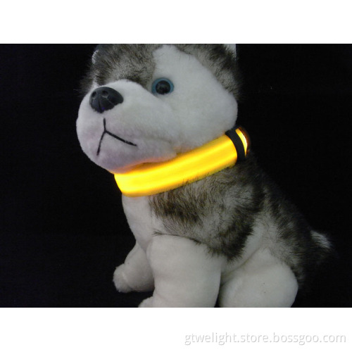 4 Size & 5 Colors Bright LED Nylon Dog Collar, Light up Flashing Safety Pet Cat